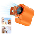 NEW Summer Semiconductor Cooling Car Fan with LED Display USB Rechargeable Clip Portable Desk Fans 360 Rotation For Camping ﻿