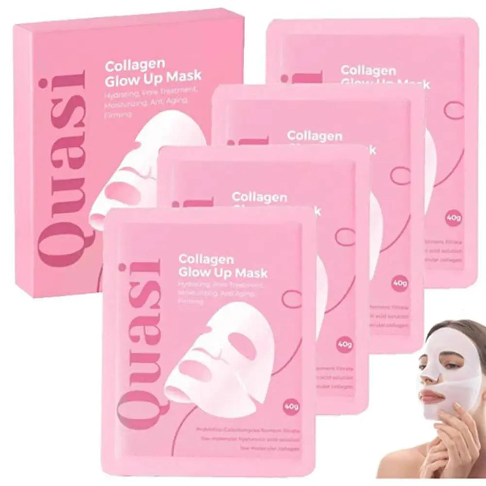 Korean Moisturizing Firming Bio Collagen Overnight Masks Professional Night Repairing Mask 4pcs Set Quasi Collagen Glow Up Mask