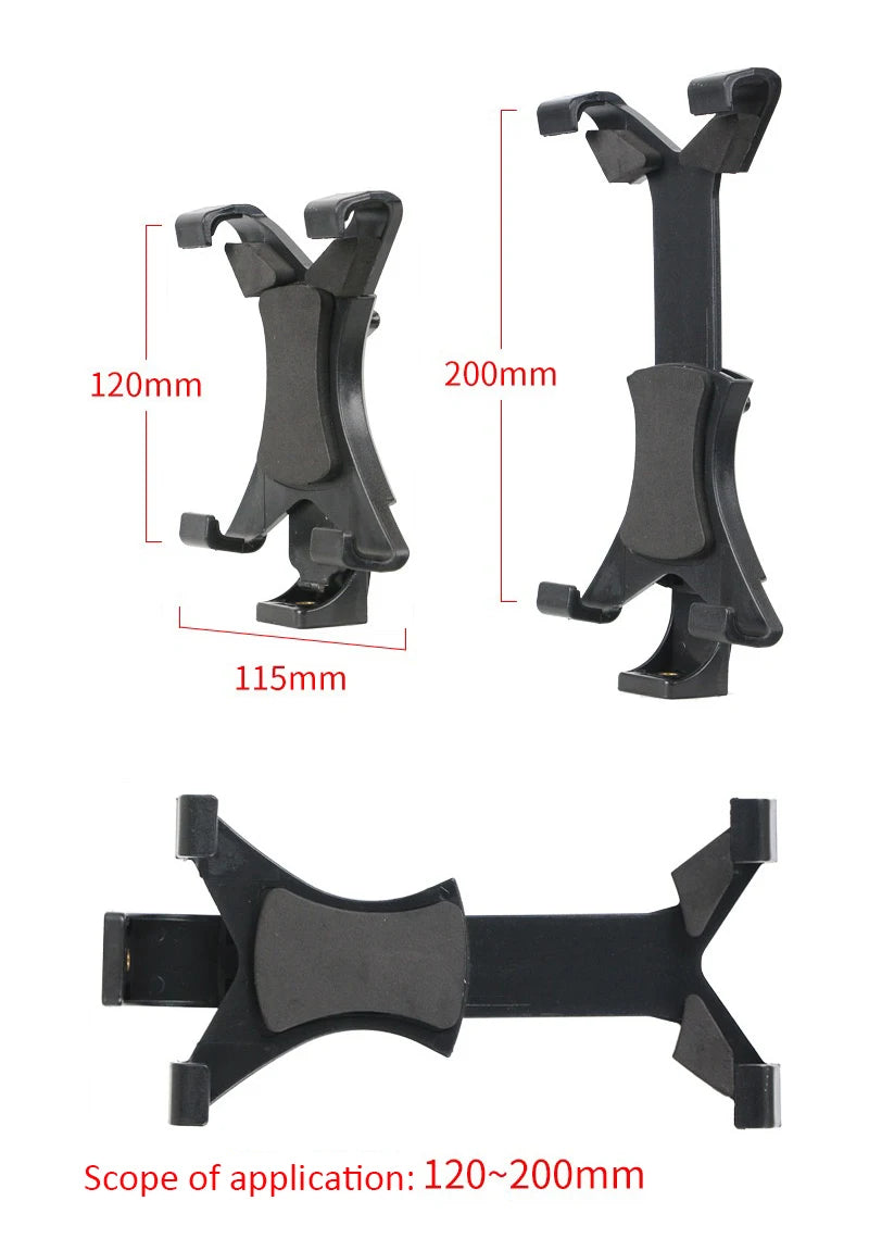 Universal Tablet Tripod Mount Clamp with 1/4"Thread Adapter For Ipad 2/3/4/Air/air2/Mini For Galaxy Tablet Phone Bracket Holder