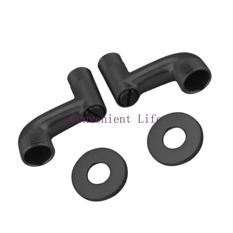 L1EE Shower Faucet Curved Foot Valves Fittings Shower Pipe Bend Connector Bathroom Elbow Reducing Angled Joint