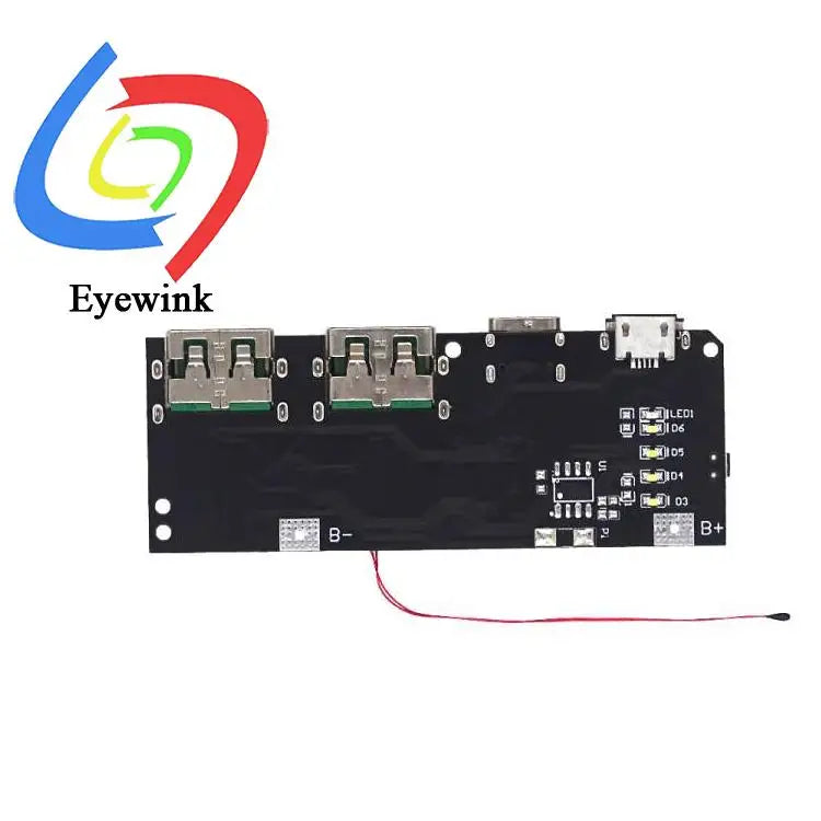 22.5W Power Bank 5-Port Bidirectional Fast Charging  Module Circuit Board DIY Motherboard Kit QC4+PD3.0