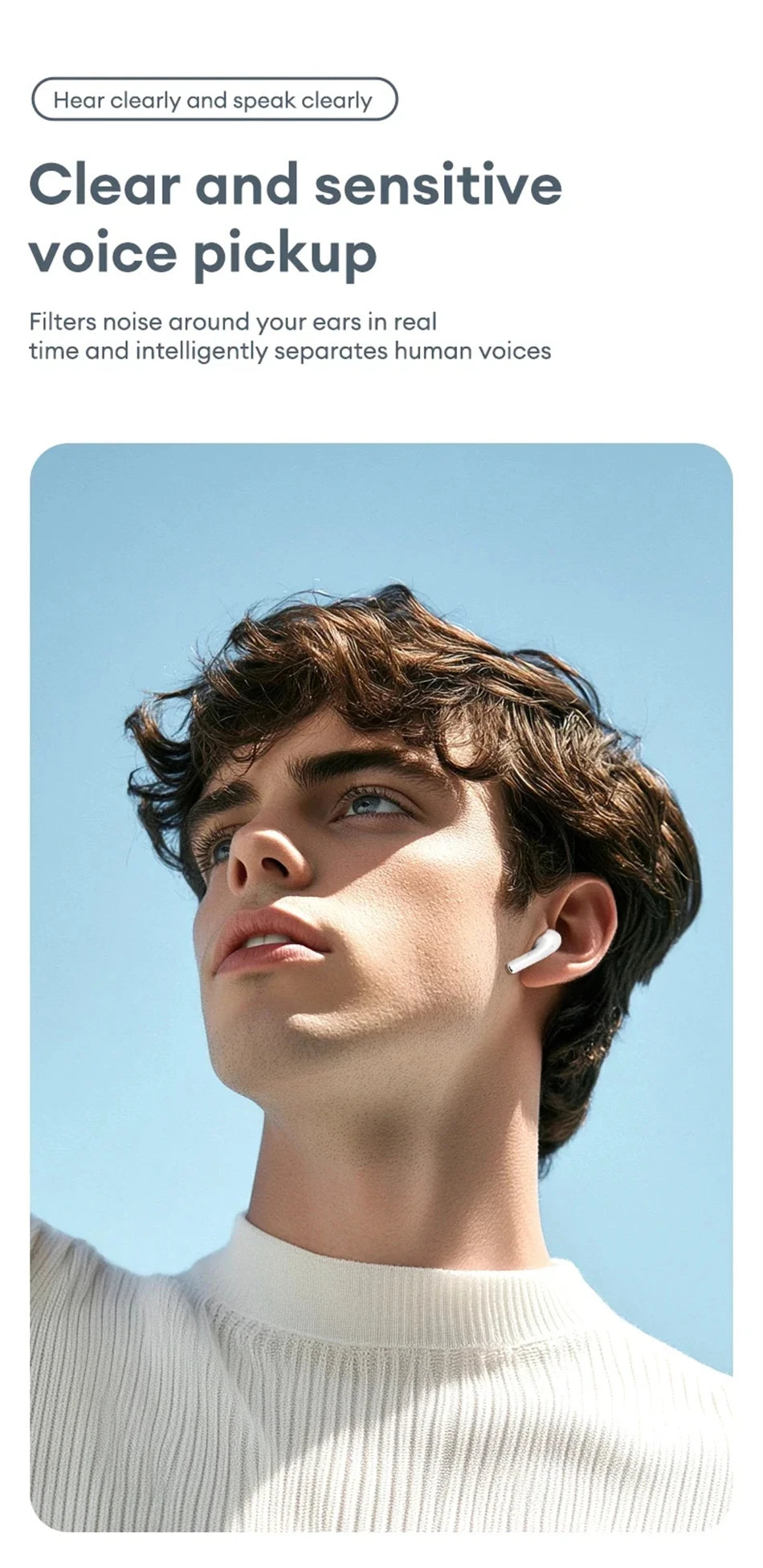 Lenovo LP5 Pro Wireless Bluetooth 5.4 Earphones TWS HiFi Sound Headphones Earbuds Gaming Sports Headset Touch Control With Mic