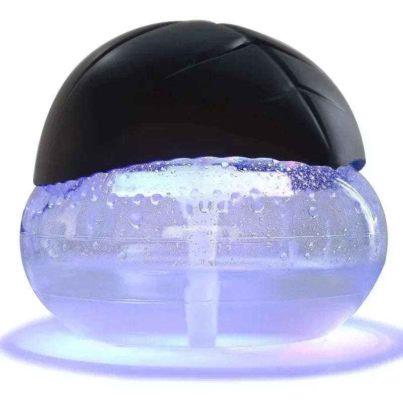 AC220V Water-Based Purifier Air Washer, Air Revitalizer & Freshener, Air Fresher with 7 LED Color for Rooms (Black)
