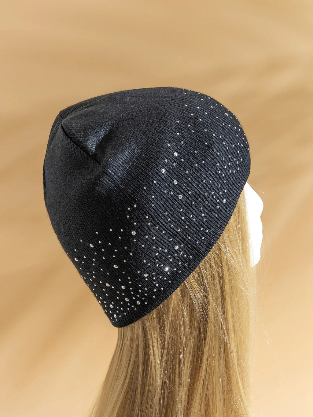 Hot Sale Women Casual Winter Fall Hat Stylish & Shiny Rhinestone Decor Women's Beanie Outdoor Streetwear Knitted Hat