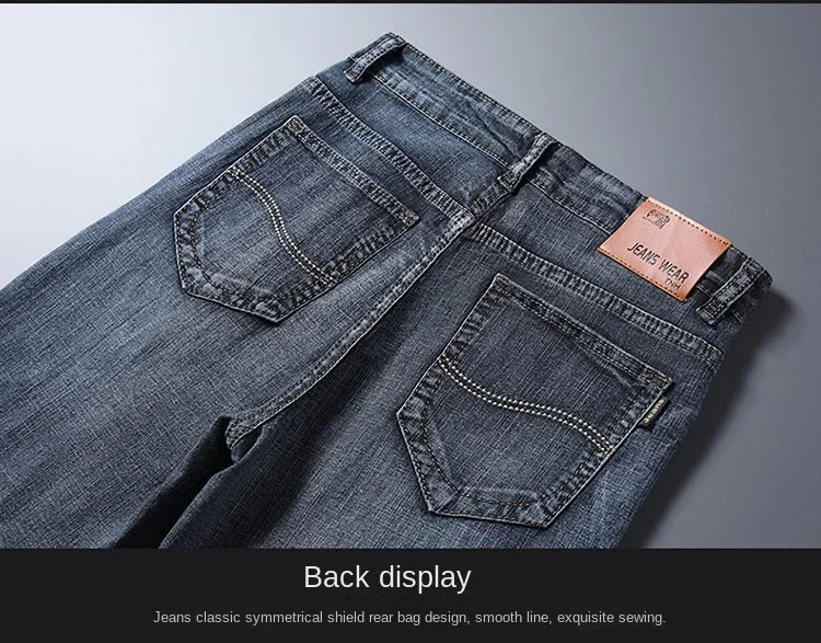 Men Classic Style Men's Slim Denim jorts Summer New Business Fashion Thin Stretch Short Casual jorts Male