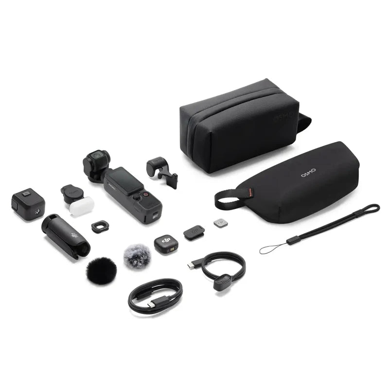 DJI Osmo Pocket 4 Vlog Pocket Gimbal Camera 1" CMOS & 4K/240fps 2× Lossless Zoom 107GB Built-In Storage & 800MB/s Transfer