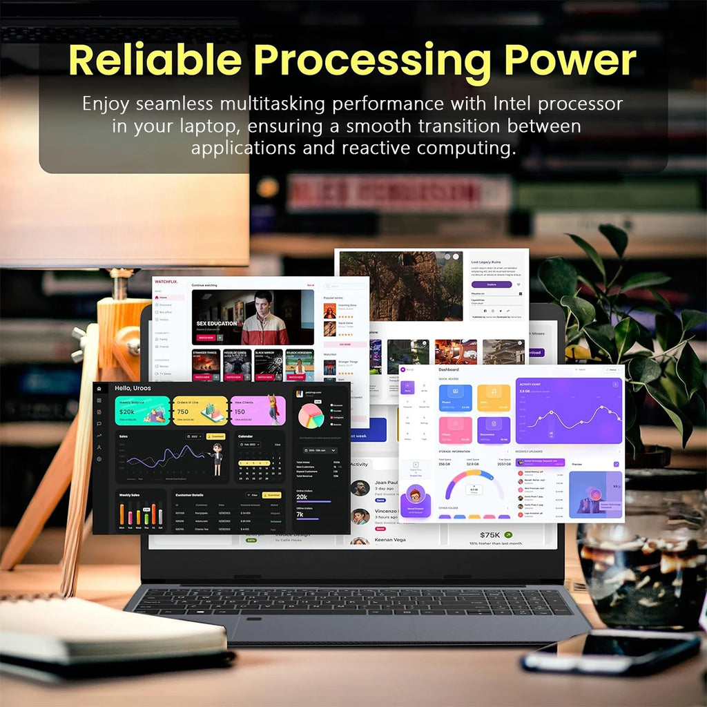 2026 15.6" Gaming Laptop Intel Core i9 10980HK 32GB RAM 2TB SSD Windows 11 Pro Ultra Slim Notebook Computer for Office Business