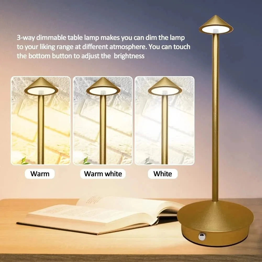 Creative Dining Touch Led Hotel Bar Coffee Pina pro Table Lamp Rechargeable Table Lamp Lampada Da Tavolo Decorative Desk Lamp