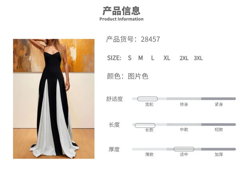 Summer U-neck Casual Female Vintage Elegant Spaghetti Strap Dress Women Elegant Solid Sleeveless A-line Midi Women's Dresses