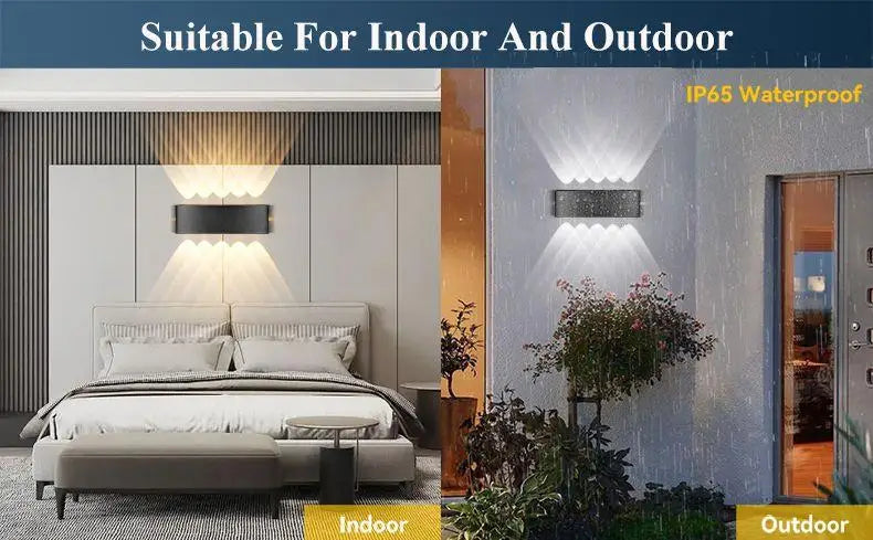 2W 4W 6W 8W 10W 12W LED Wall Light Outdoor Waterproof Modern Nordic style Indoor Wall Lamps Living Room Porch Garden Lamp