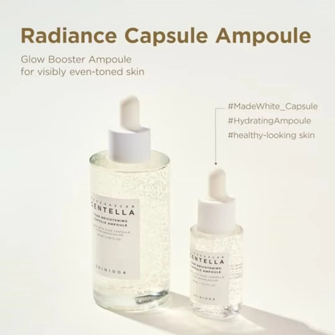 4-Piece Set SKIN1004 Madagascar Centella Ampoule Kit 30ML Soothing Calming Serum Collection for Sensitive & Acne-Prone Skin