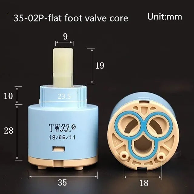 25mm/35mm/40mm Moen Replacement Ceramic Spool Water Mixer Tap Faucet Cartridge Kitchen Bathroom Faucet Replace Part
