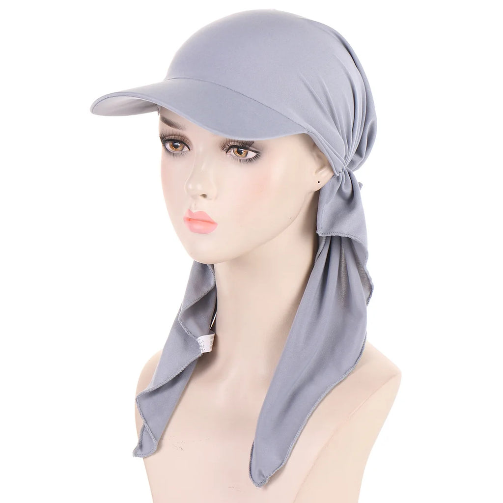 Soft Modal Inner Hijab Caps Muslim Stretch Turban Cap Islamic Underscarf Bonnet Hat Female Headband Turbante baseball cap