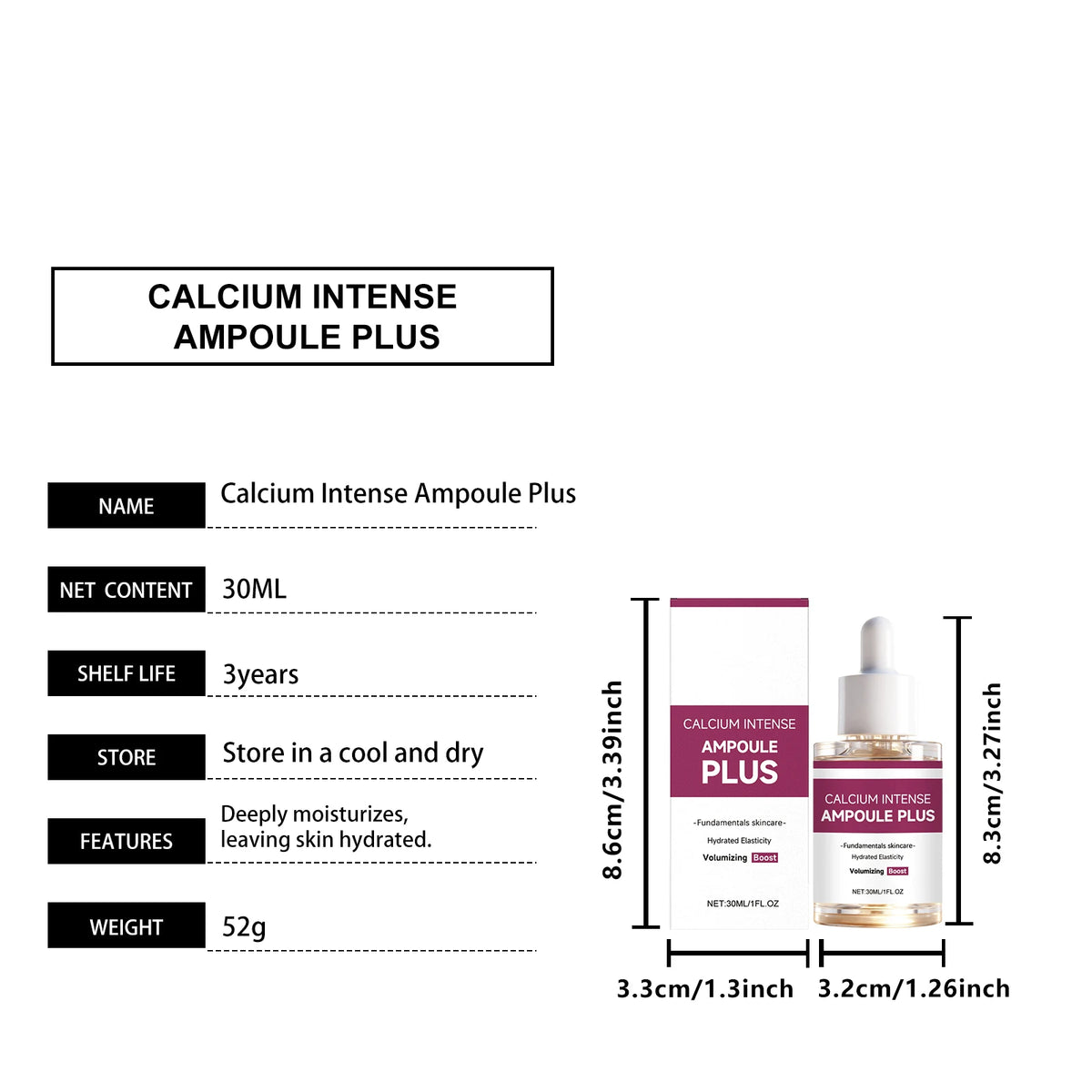 PAULINE PESERY Moisturizing Facial Essence, Gentle Cleansing, Nourishing & Hydrating Serum, Refreshing Non-Sticky Smooth Texture for Daily Face Skincare