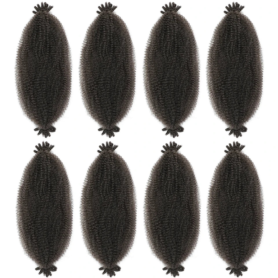 1-8 Packs Afro Twist Hair#4 30 350 12 16 inch Springy Marley Twist Braiding Hair Pre-Separated Kinkys Bulk Hair for Locs Crochet