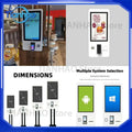 32 Inch Wall Mount Order Kiosk for Fast Food Smart Terminal POS Cash Self Service Kiosk for Ordering Machine