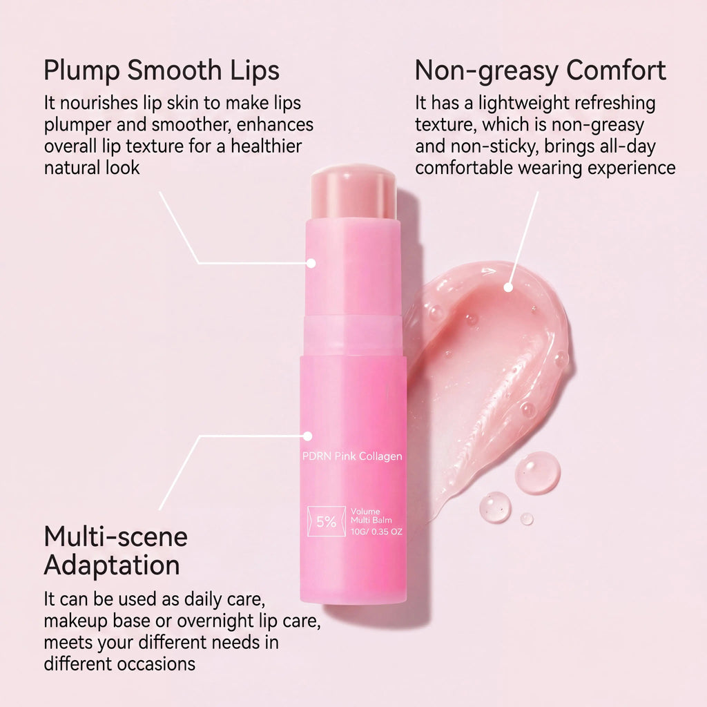 Hydrating Wrinkle Bounce Balm Collagen Multi Balm Stick Reduce Skin Dull Enhance Skin Elasticity Face Lip Eye Multi Cream Stick