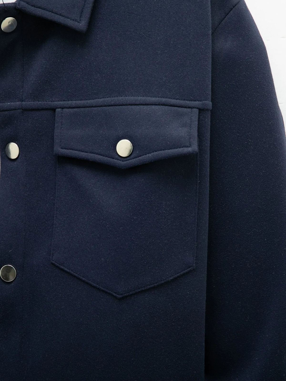 2025 new men's casual spring and autumn solid color single-breasted jacket pocket long-sleeved coat