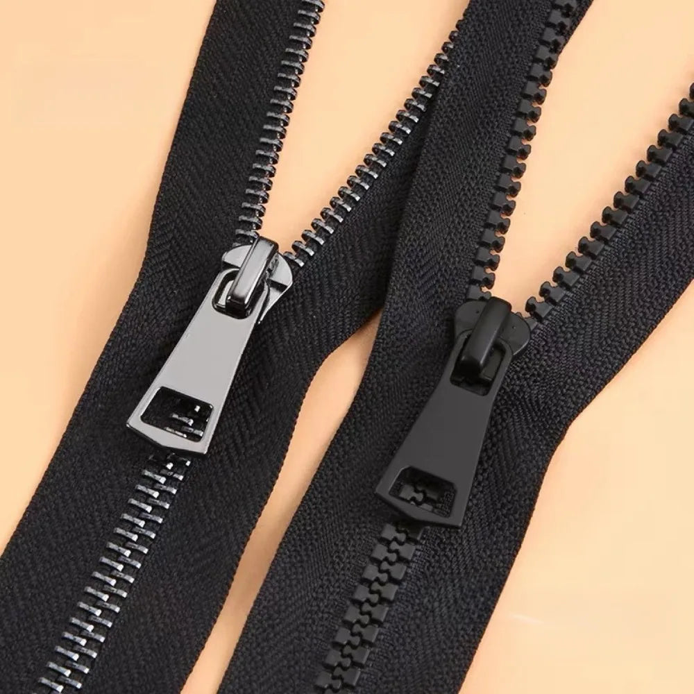 10pcs 3 5 8 Zipper Puller Head Black Handmade Zipper Slider Sewing Accessories Resin Clothing Bag Zips for Replacement Parts