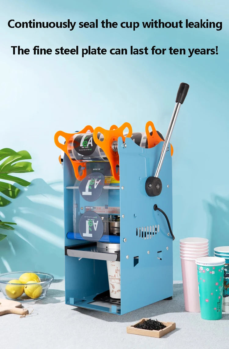 Full Automatic Cup sealer Cup Sealing machine Bubble tea machine for 9.5CM Paper Milk tea/Coffee cup Boba Tea