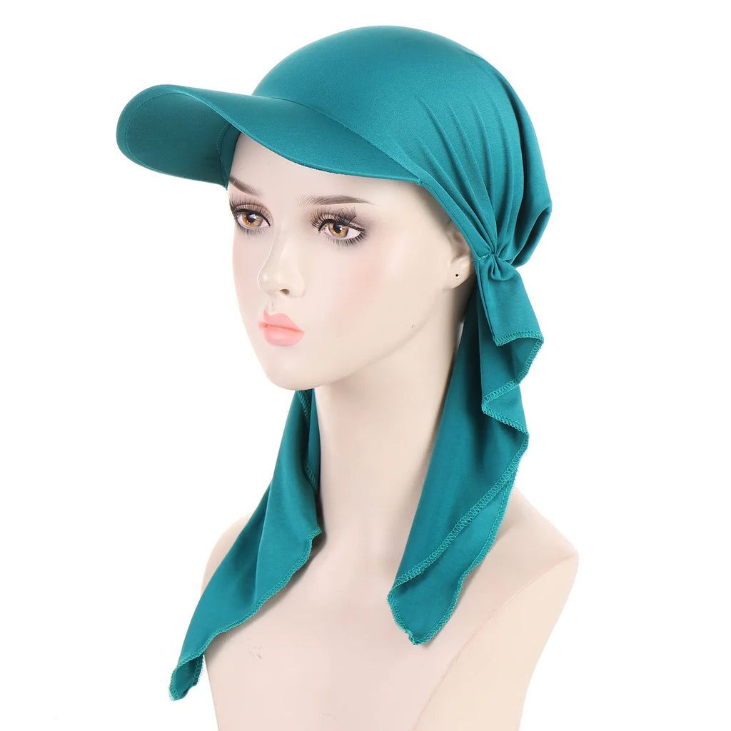 Soft Modal Inner Hijab Caps Muslim Stretch Turban Cap Islamic Underscarf Bonnet Hat Female Headband Turbante baseball cap
