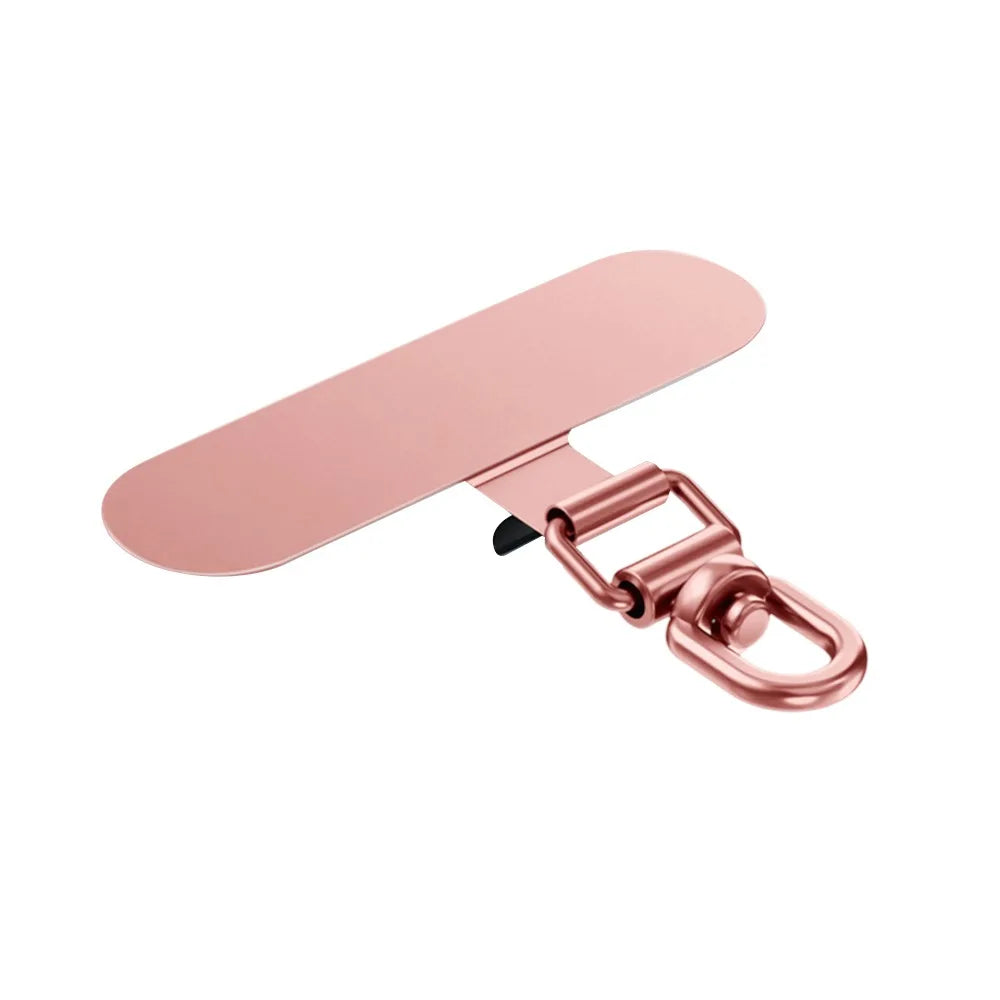 Ultra-thin Phone Lanyard Clip Patch 360° Rotatable Stainless Steel Phone Case Hanging Rope Anti-fall Snap Strap Case Clip