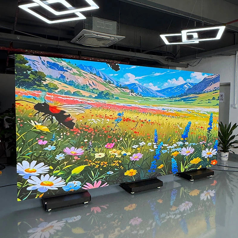 Factory Direct HD Foldable P1.25 P1.5 P1.8 P2.5 Indoor LED Poster Display Screen GOB for Shopping Mall Standing LED Poster