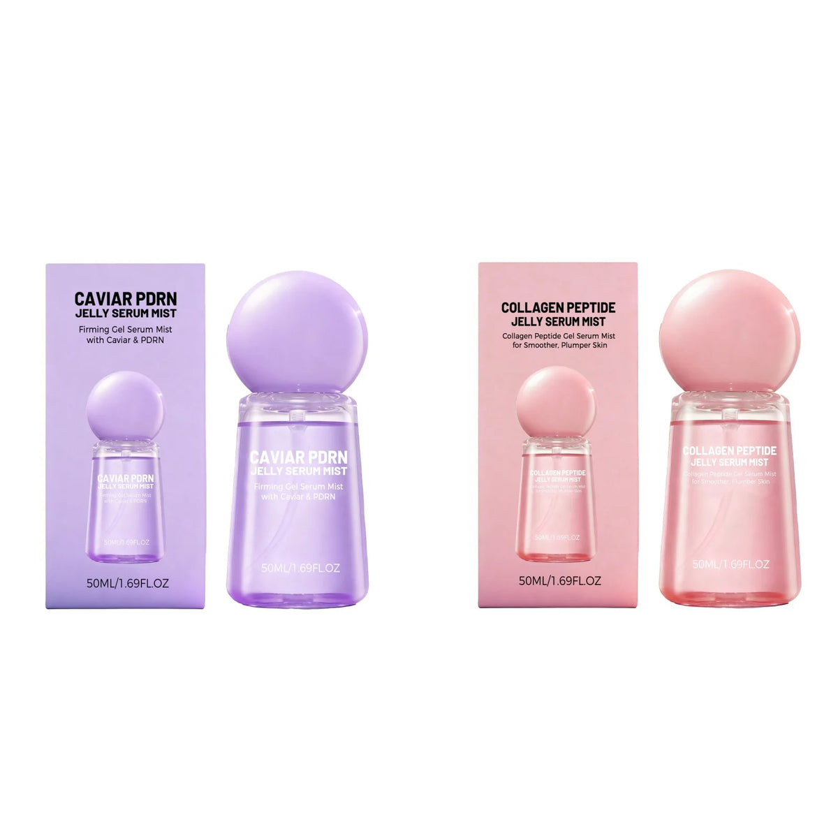 Women Jelly Face Essence Mist Fast Absorbing Non-Greasy Soothing Refreshing Skincare Collagen Facial Moisturizing Serum Sprays