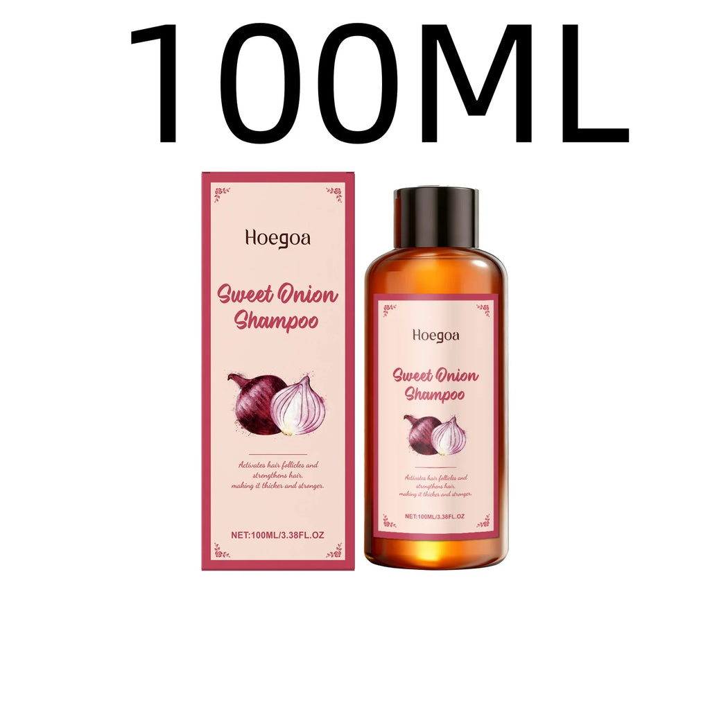 Hoegoa Onion Hair Shampoo Deep Nourishing Hair Soothing Dryness Scalp Repair Split Ends Improve Texture Gentle Cleansing Shampoo