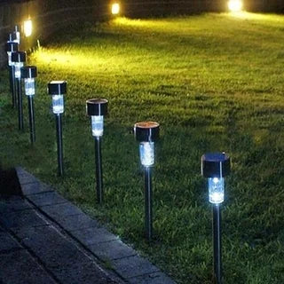 Outdoor Solar Garden Lights Auto On Off Pathway Lights for Yard Lawn Walkway Driveway Landscape Lighting  Clearance