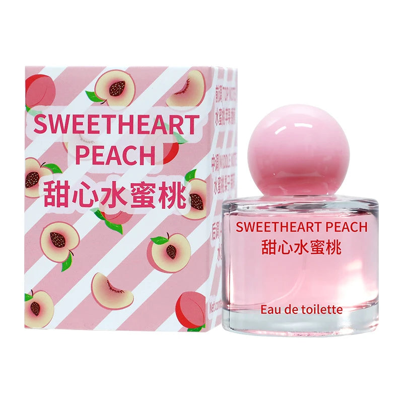Citrus Peach Fruity Perfume Spray,Clean Fresh Women Scent,Orange Blossom/Lily/Iris/Vetiver/Lemon/Musk Light Fragrance Mist