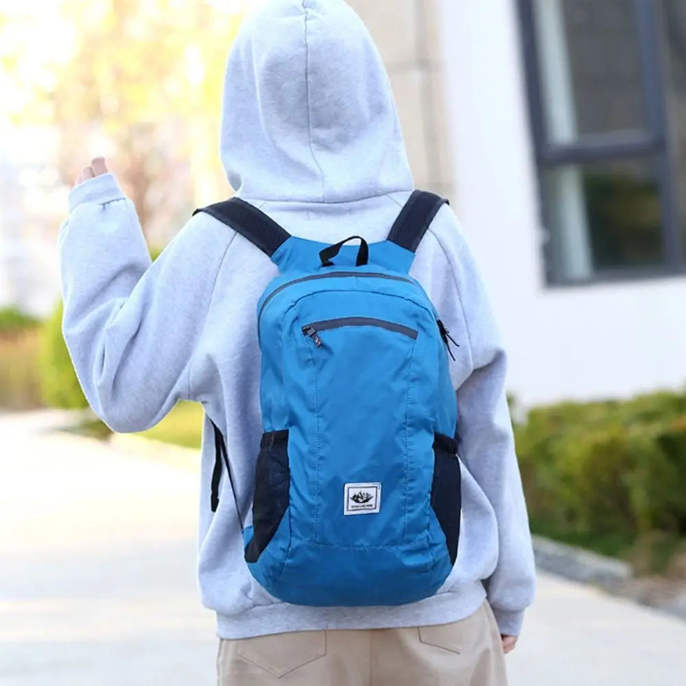 Large Capacity Foldable Backpack Folding Waterproof Mountaineering Bag Sports Knapsack Oxford Cloth Lightweight Nylon Bag Hiking