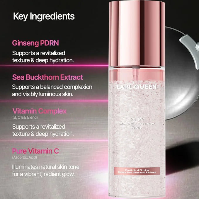PDRN Glow Facial Serum Spray,Face Hydrating Mist,Hyaluronic Acid Radiant Essence Firming Care Beauty Products Face Care Korean