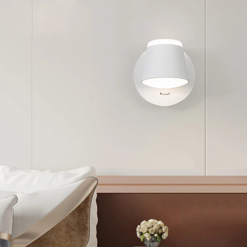 Indoor Home 8W LED Wall Light Wall Mounted Rotation Ceiling LED Wall Lamp Aisle Corridor Living Room Bedroom Reading Lights
