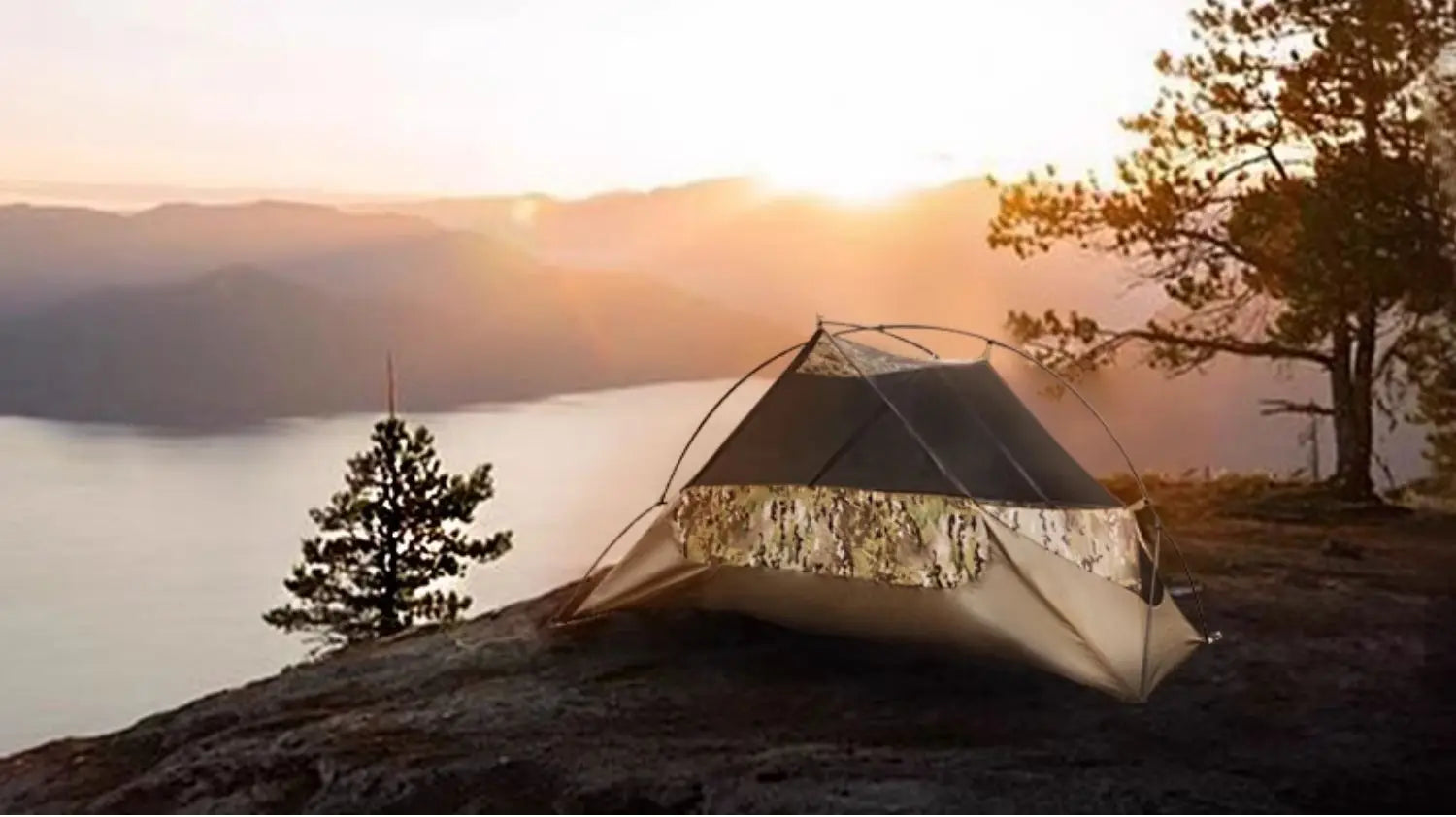 Outdoor Single Camping Tent Ultra light Hiking Tent, Double-layer Marching Camouflage Rainproof Tent trekking Shelter Tent