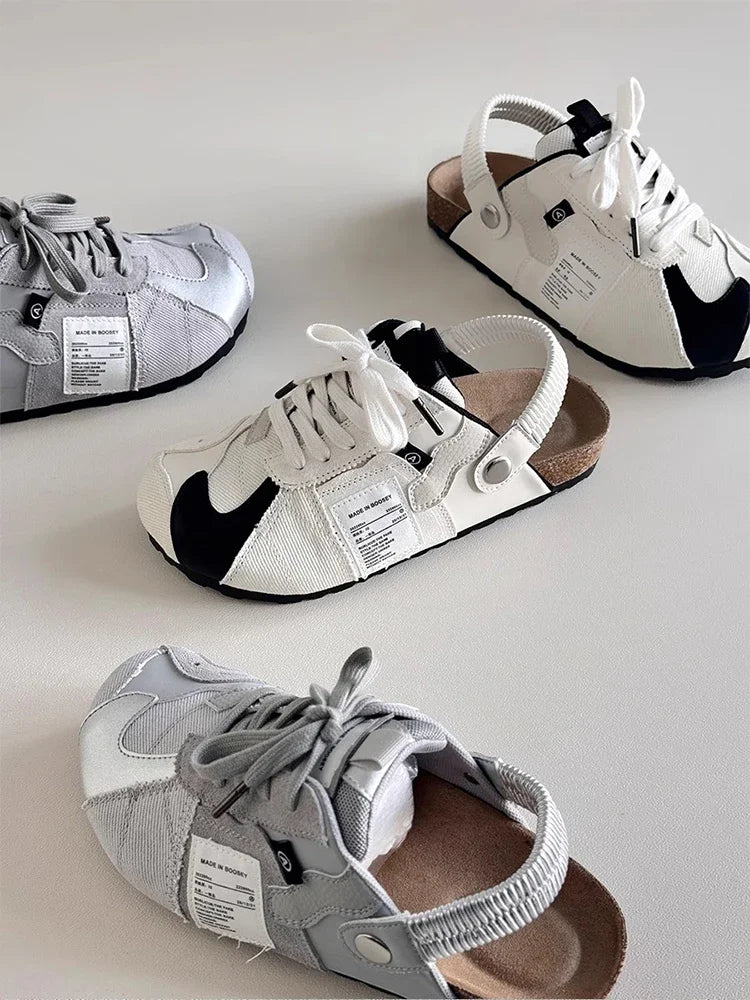 Women's Flat Bot  Sandals Summer Outdoor Wear 2025 New Ballet Sle Thi Heel Versatile Slip-On Slippers