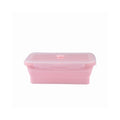 1 PCS Silicone Folding Lunch Box Food Grade Square Portable Microwave Oven Lunch Box Outdoor Travel Picnic Preservation Box