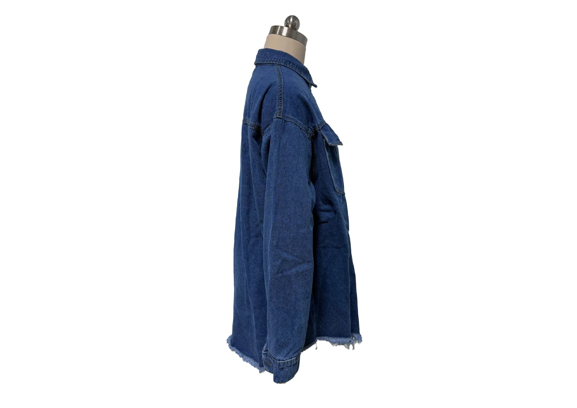 Women's Trendy Washed Denim Jacket New Spring Autumn Trimmed Edges Casual Classic Fit Jeans Jacket for Ladies