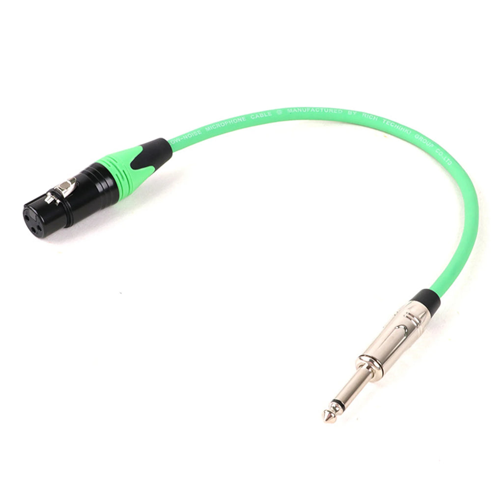 1PC 1/4 Inch (6.35mm) TS Jack to XLR Female/Male Microphone Audio Cable Unbalanced 3Pin XLR to Quarter Inch Mono Plug Mic Cord