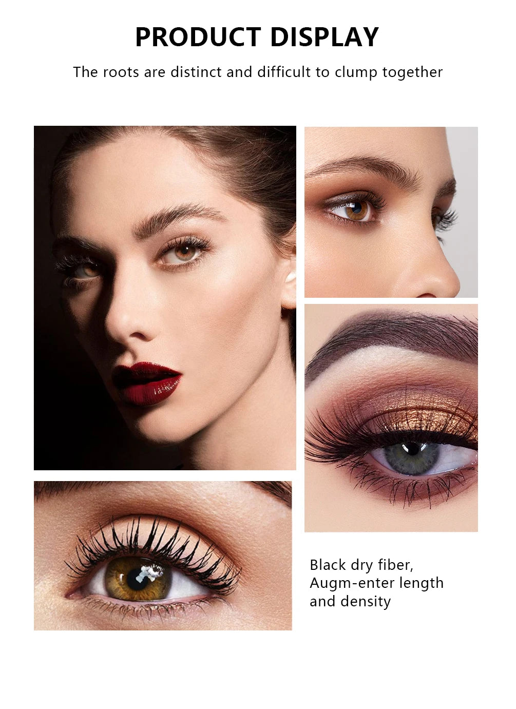 QIBEST 4D Silk Fiber Eyelash Mascara Waterproof Black Mascara For Eyelash Extension Thick Lift Lengthening Lasting Makeup Rimel