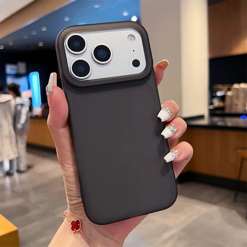 Tranaparent Simple Luxury Phone Case for IPhone 17 Air 16 15 14 13 12 Pro MAX Matte Soft Bumper Shockproof Cover