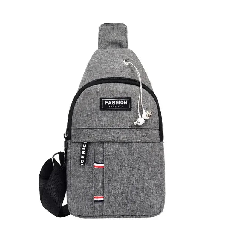 Men Waterproof Large Capacity Fanny Pack, Adjustable Strap Crossbody Bag for Outdoor Travel Hiking Cycling Casual Daily Supplies