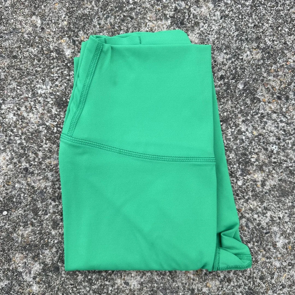 Solid Color High Waist Yoga Legging soft Women Sport Pant Tight Butter Athletic Gym Comprehensive Training Jog Back Waist Pocket