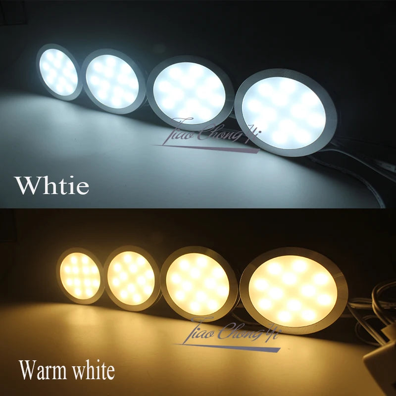 LED cabinet light 2W with DC 12V power adapter indoor lighting for under kitchen cabinet Home wardrobe Showcase lamp decor