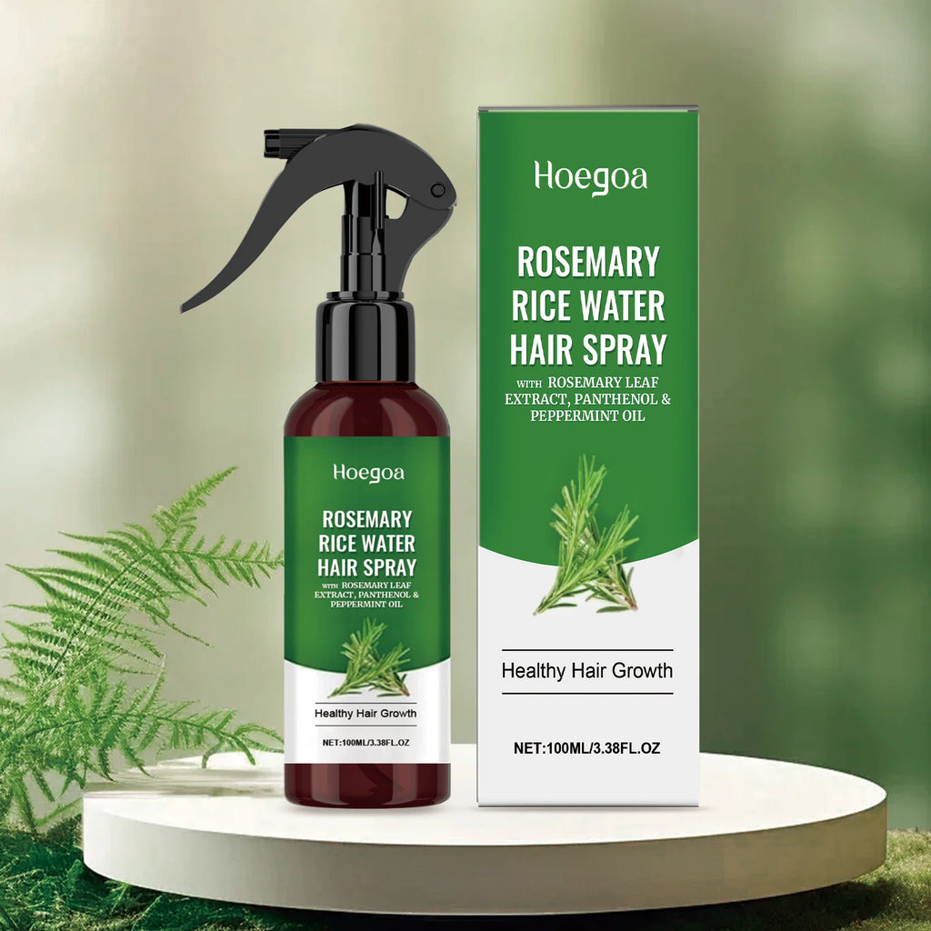 Rosemary Rice Water Hair Spray Nourishing Scalp Mist Strengthening Hair Roots Anti Hair Breakage Repair Dry Damaged Hair Leave-in Spray