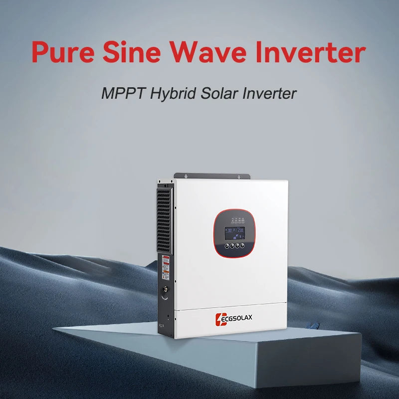 ECGSOLAX 6.5KW 5KW Hybrid Solar Inverter Pure Sine Wave 24V 48V 230V Off Grid Inverter 160A 120A Mppt Solar Controller With WIFI