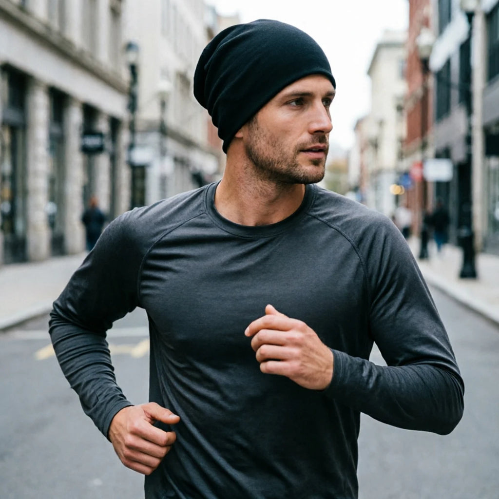 Solid Color Unisex Slouchy Beanie Soft Lightweight Winter Warm Cap for Men Women Hip-Hop Baseball Tennis Running Daily Wear