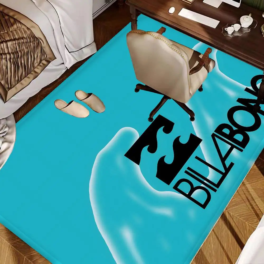 Fashion Billabongs Anime Room Mats Cheaper Anti-slip Modern Living Room Balcony Printed Modern Home Decor