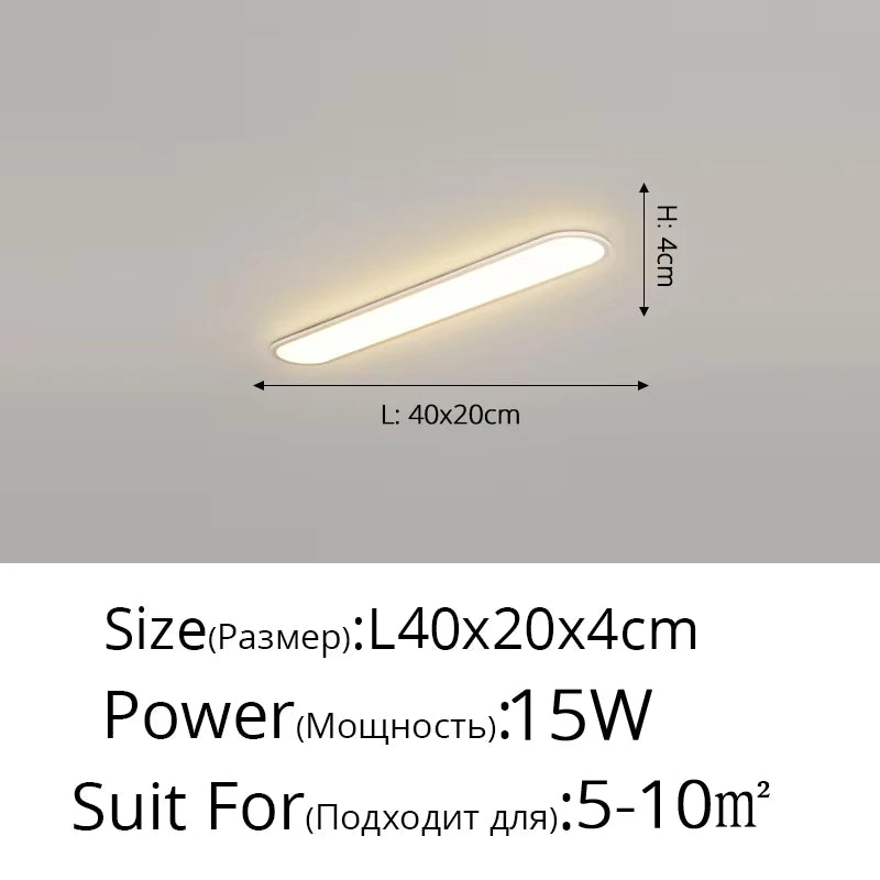 Led Ultra-thin Ceiling Light Long Corridor Aisle Lamp Home Balcony Lamps Simple Cloakroom Bedroom Porch Indoor Lighting Fixtures