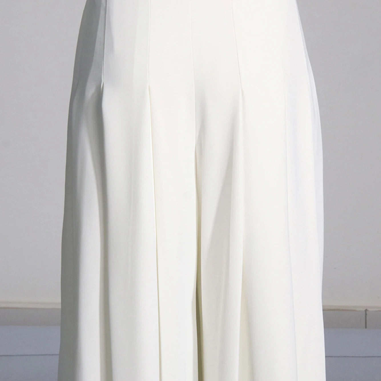 High Quality Summer New White Slim Set 2026 Sexy Short Sleeved Pleated Top+High Waisted Wide Leg Pants Party 2 Two-Piece Set